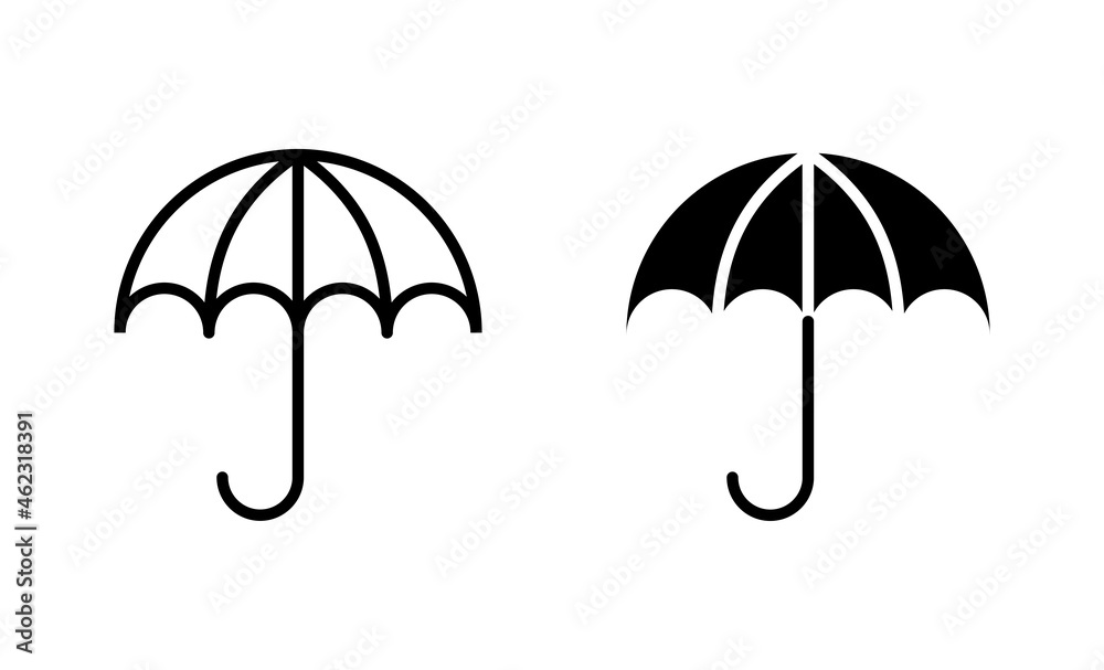 Umbrella icons set. umbrella sign and symbol Umbrella icons set. umbrella sign and symbol