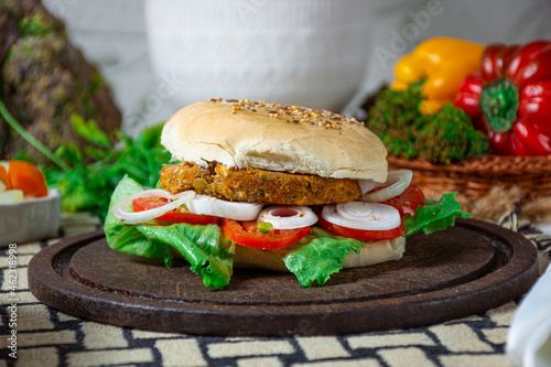 Comida saludable vegetariana, Dieta saludable vegana con verduras frescas, receta sana de comida comida.