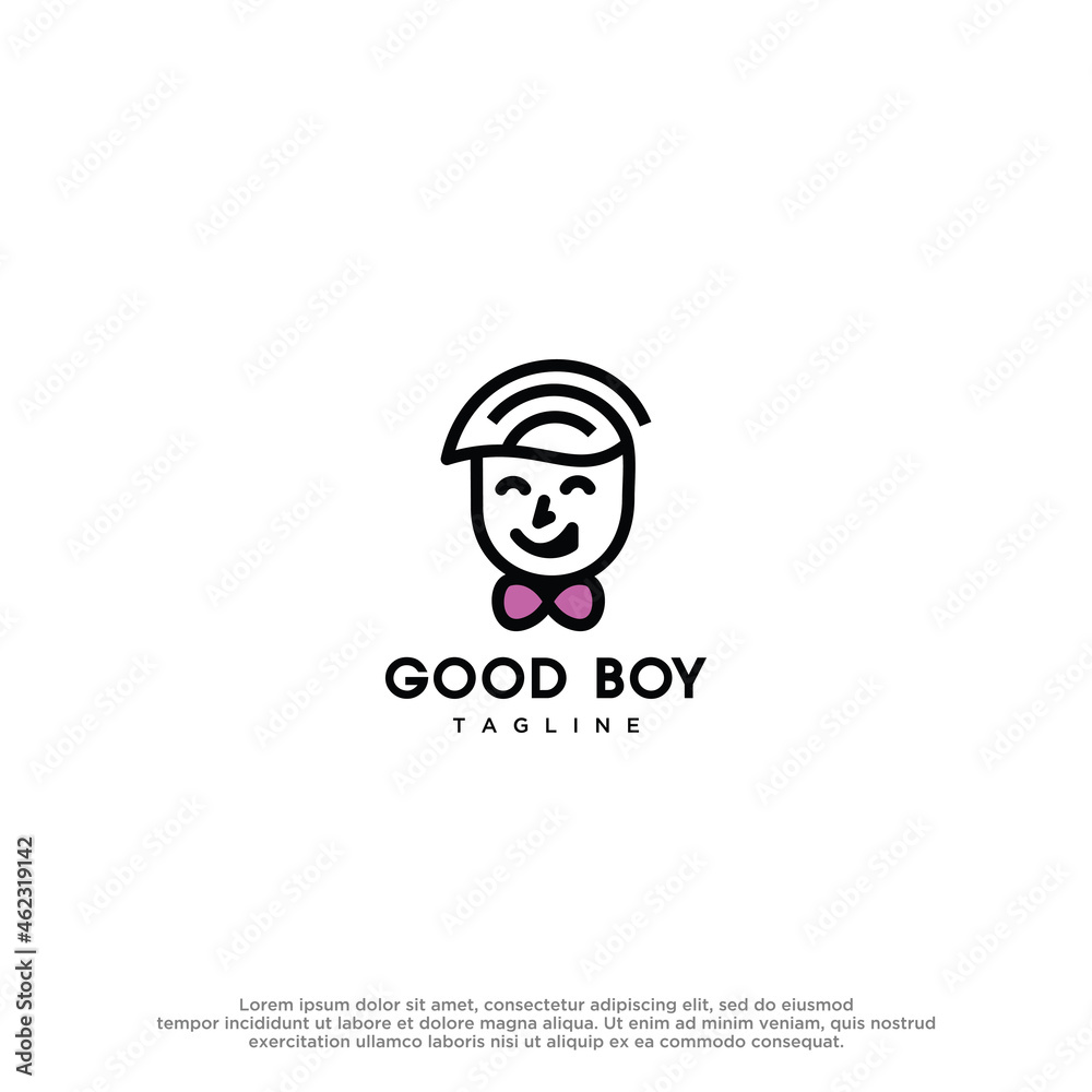 Good Boy design vector tamplate.
