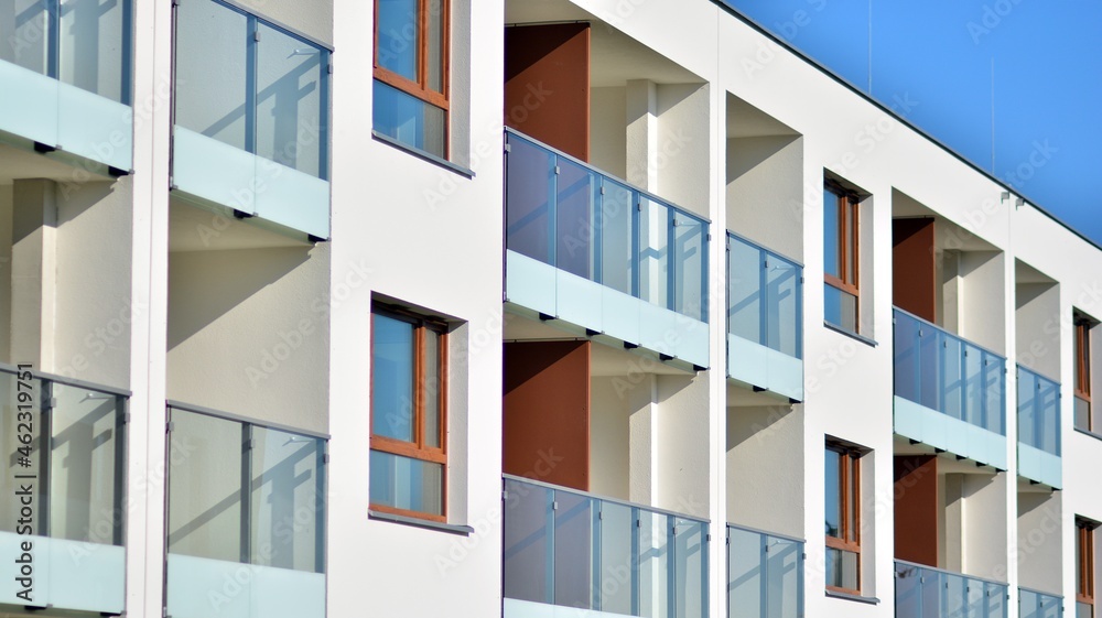 Modern and new apartment building. Multistoried modern, new and stylish living block of flats. Modern and new apartment building. Multistoried modern, new and stylish living block of flats.