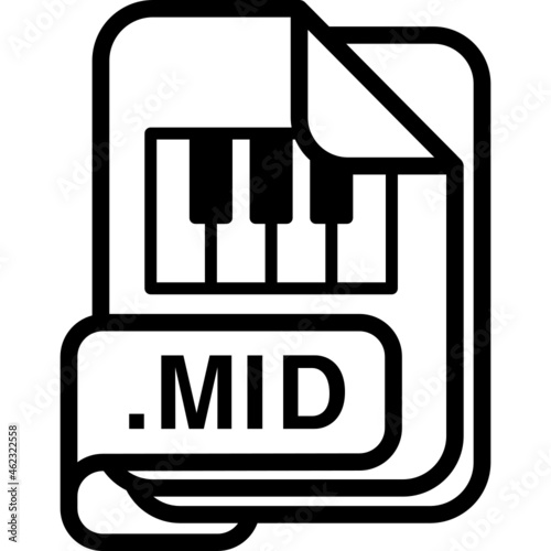 mid file line icon