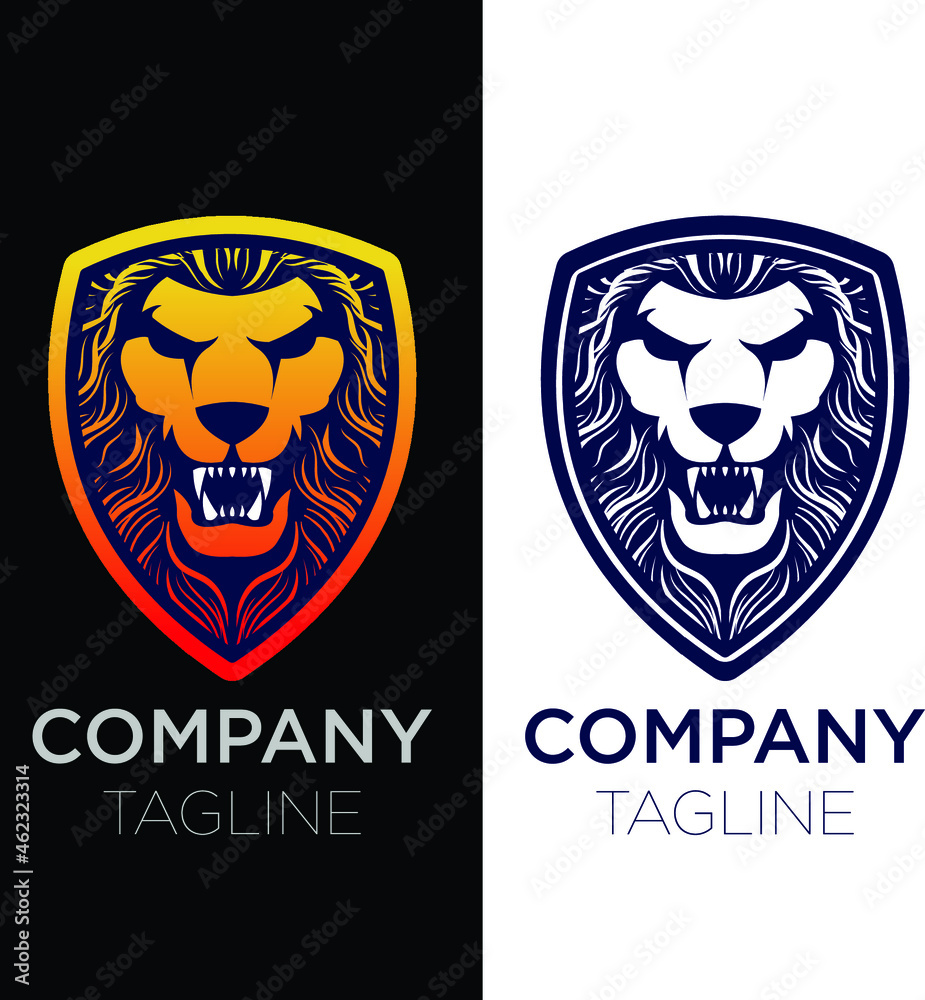 lion shield logo lion shield logo