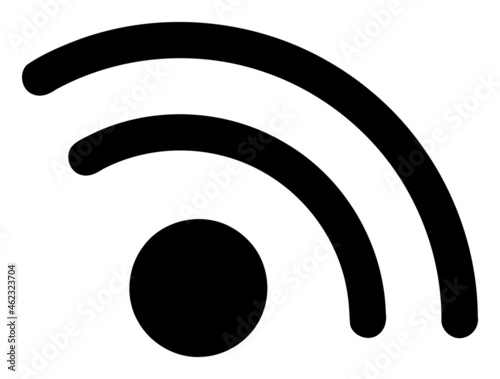Wi-Fi access point vector illustration. A flat illustration design used for Wi-Fi access point icon, on a white background.