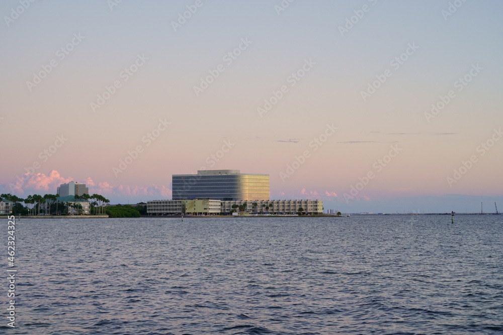 Obraz premium Florida Tampa bay sun set landscape 