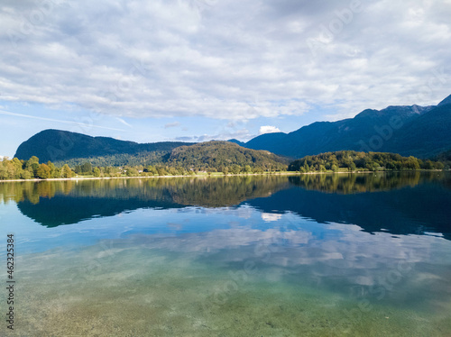Fototapeta Naklejka Na Ścianę i Meble -  View on Bohinj lake in Triglav national park, Slovenia