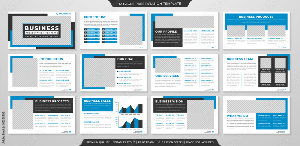 business presentation layout template with minimalist and modern style use for corporate annual report and business portfolio business presentation layout template with minimalist and modern style use for corporate annual report and business portfolio