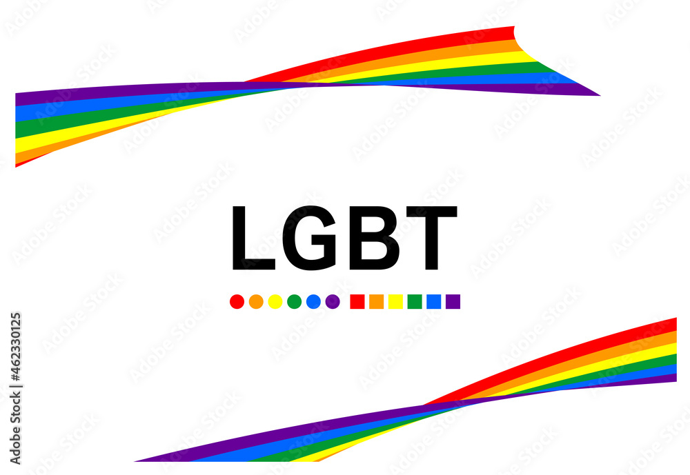Lgbtの象徴である虹色6色で構成された美しいリボンアートのデザインです フレーム 壁紙 ベクター Beautiful Ribbon Art Design In Six Colors Of The Rainbow A Symbol Of Lgbt Frame Wallpapers Vector Stock Vector Adobe Stock