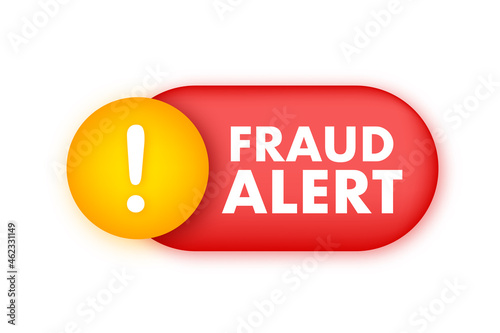 Fraud alert. Security Audit, Virus Scanning, Cleaning, Eliminating Malware, Ransomware Vector stock illustration