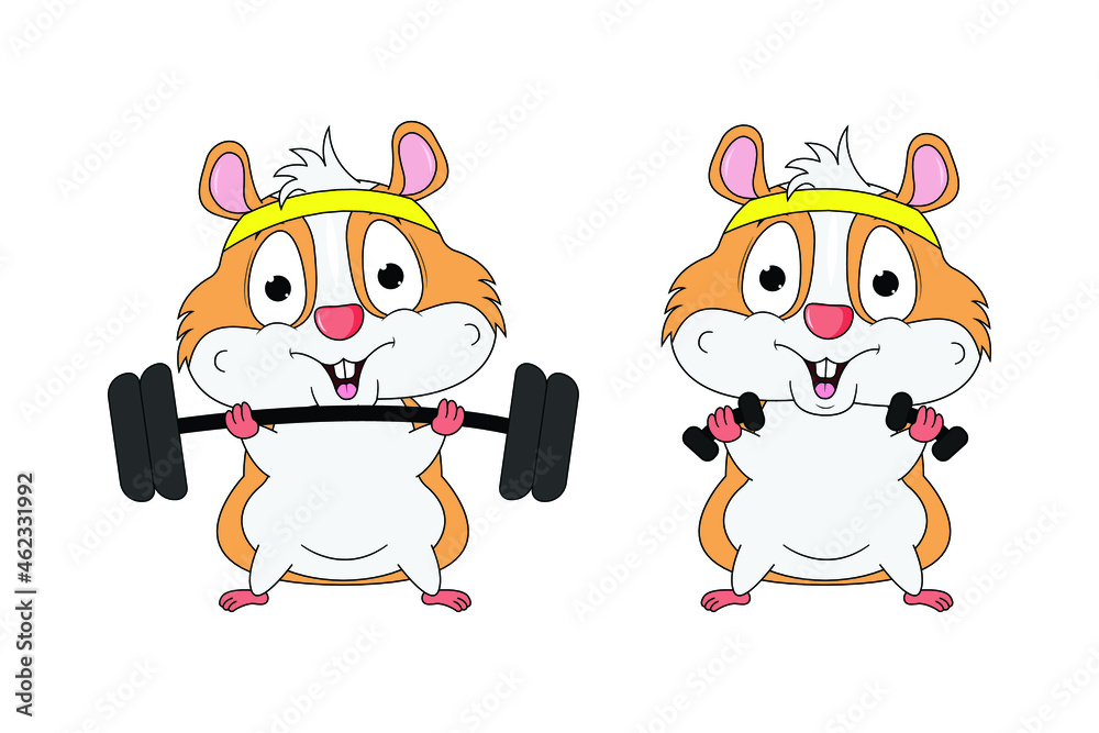 Fototapeta premium cute animal cartoon illustration