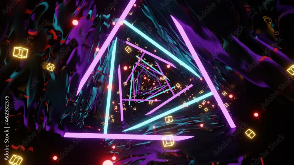 VJ Loop Flight through the Tunnel of fantasies.