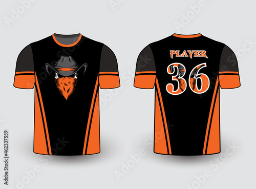 Sports gear template mockup perfect fit for all sports. The designs that go on casual wear, shirts, fashions apparels, and all kinds of sports gear 