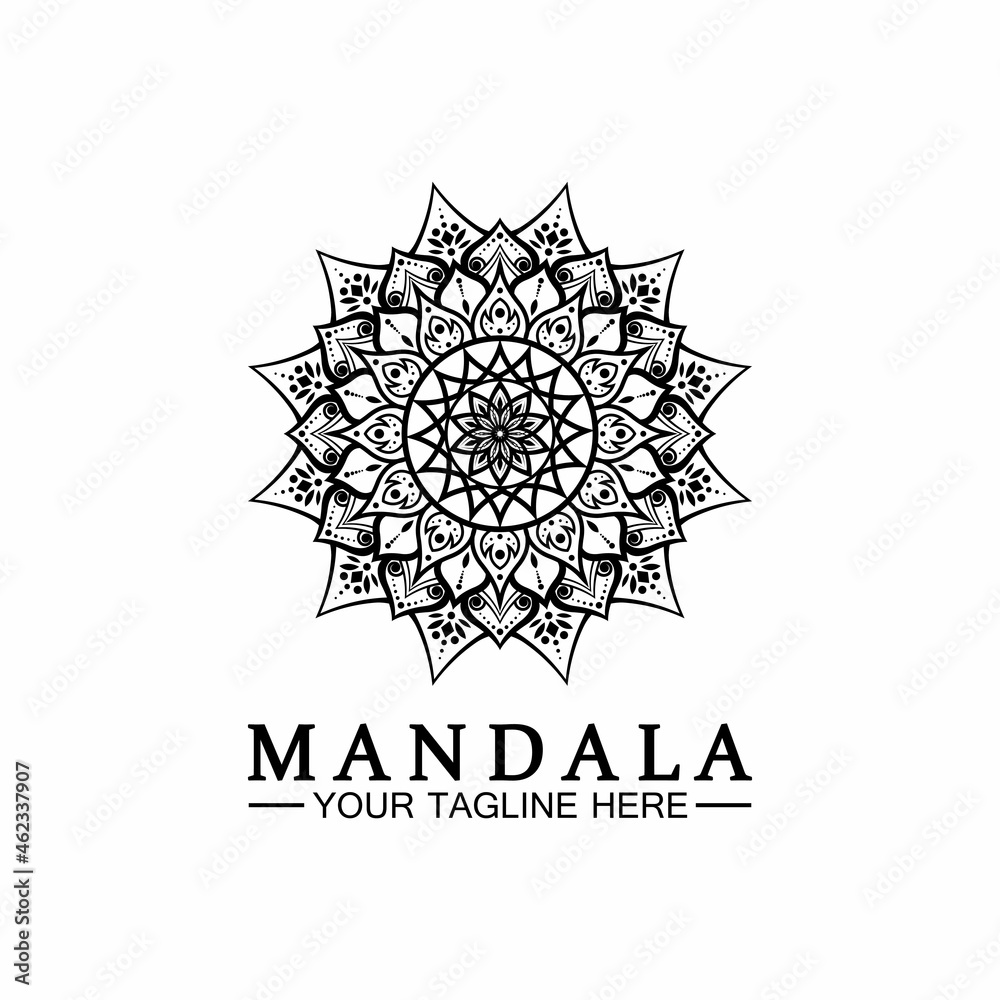 Mandala logo design vector template Mandala logo design vector template