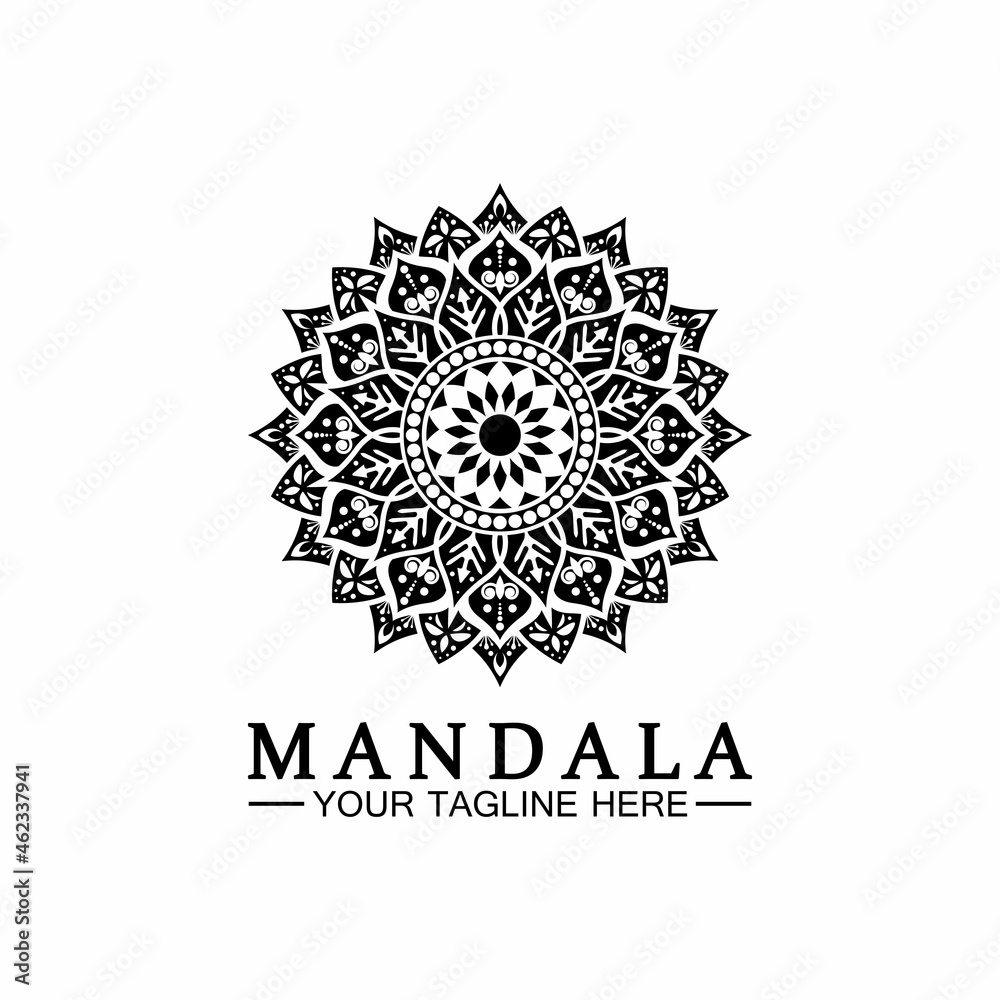 Mandala logo design vector template