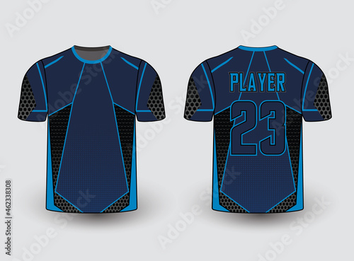 Sports gear template mockup perfect fit for all sports. The designs that go on casual wear, shirts, fashions apparels, and all kinds of sports gear 