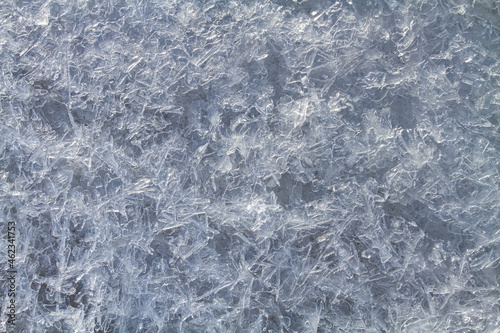 patterned ice surface