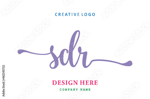 SDR lettering logo is simple, easy to understand and authoritative