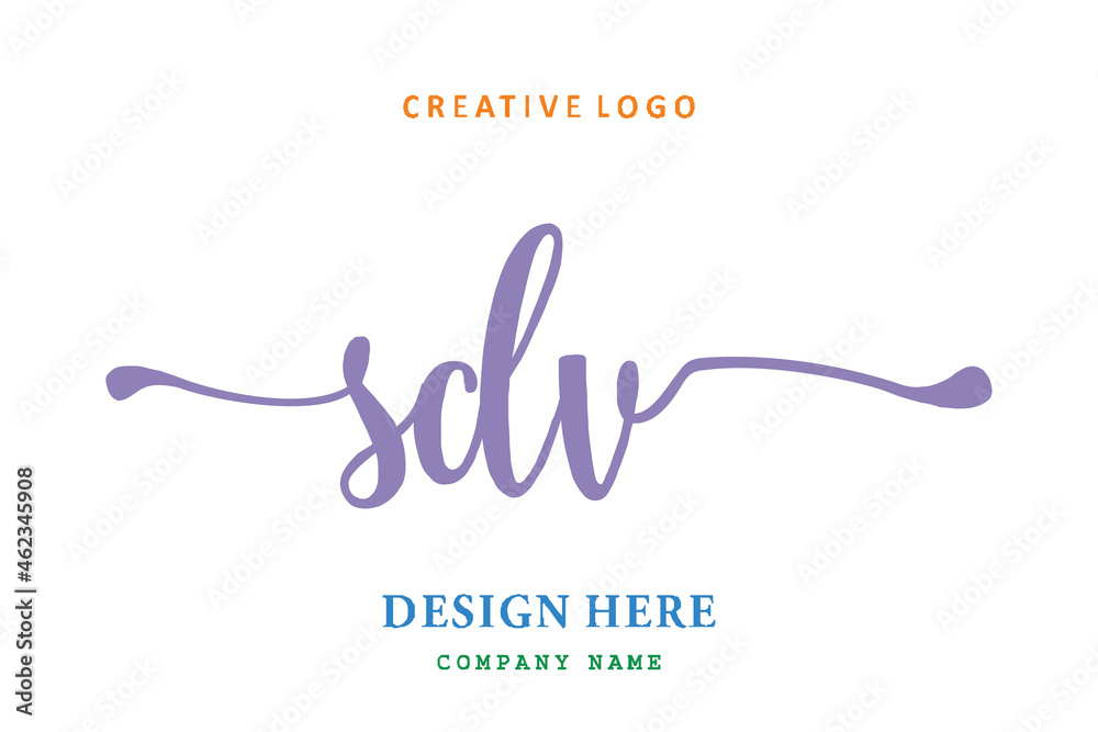 SDV lettering logo is simple, easy to understand and authoritative SDV lettering logo is simple, easy to understand and authoritative