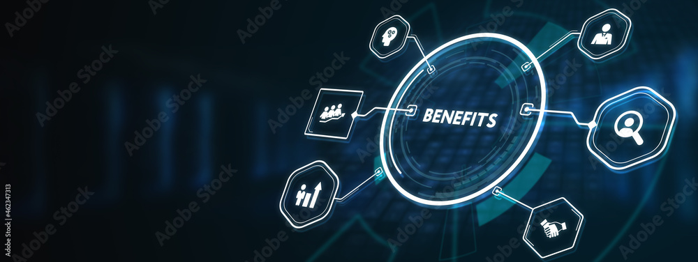Employee benefits help to get the best human resources. Business concept. 3d illustration Employee benefits help to get the best human resources. Business concept. 3d illustration