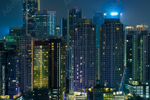Skyscrapers in Kuala Lumpur, night scene
