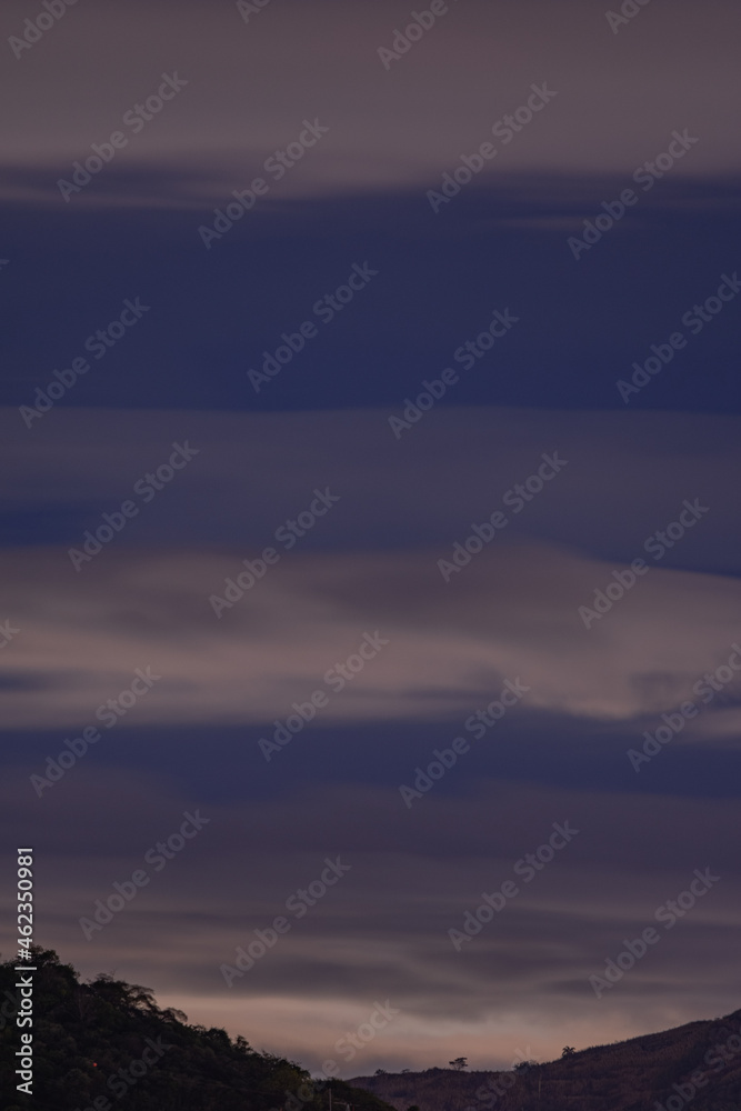 Niterói, Rio de Janeiro, Brazil - CIRCA 2021: Long exposure urban night photography with buildings and lights of a Brazilian city Niterói, Rio de Janeiro, Brazil - CIRCA 2021: Long exposure urban night photography with buildings and lights of a Brazilian city