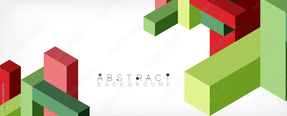 Abstract background. 3d cubes, cubic elements and blocks. Techno or business concept for wallpaper, banner, background, landing page Abstract background. 3d cubes, cubic elements and blocks. Techno or business concept for wallpaper, banner, background, landing page