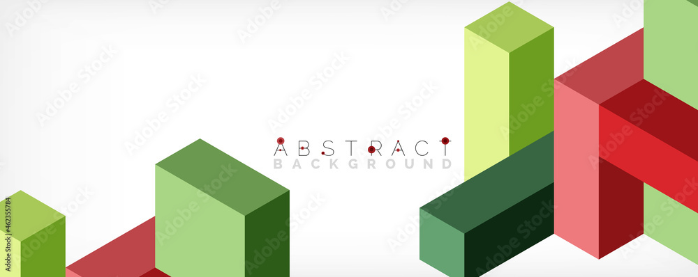 Abstract background. 3d cubes, cubic elements and blocks. Techno or business concept for wallpaper, banner, background, landing page Abstract background. 3d cubes, cubic elements and blocks. Techno or business concept for wallpaper, banner, background, landing page