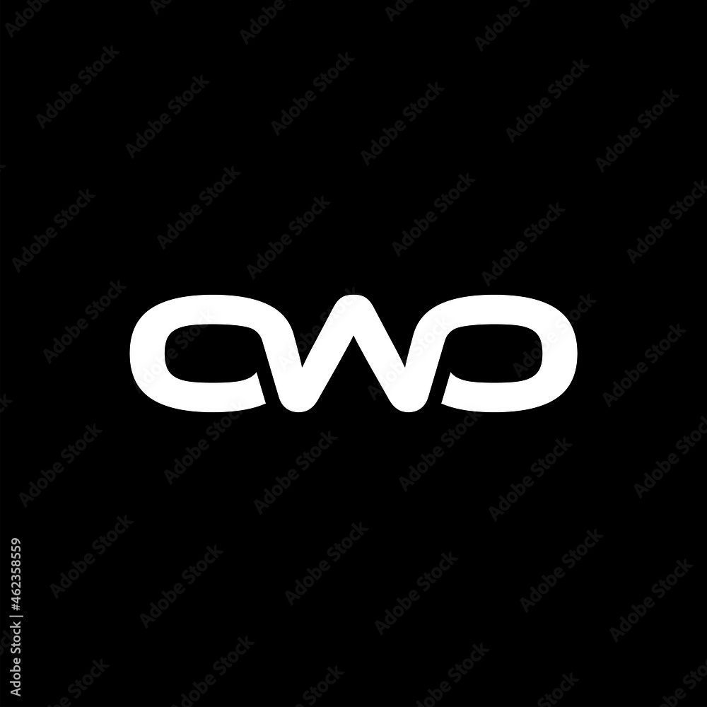 OWO Letter Initial Logo Design Template Vector Illustration OWO Letter Initial Logo Design Template Vector Illustration