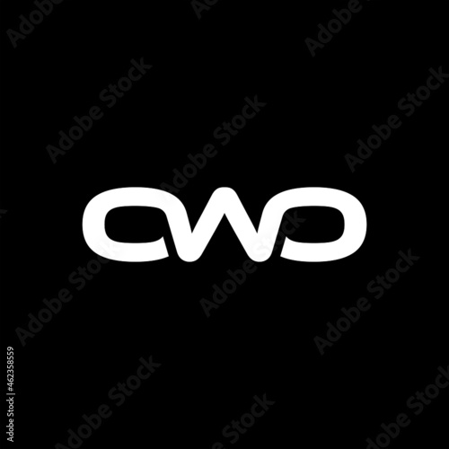 OWO Letter Initial Logo Design Template Vector Illustration