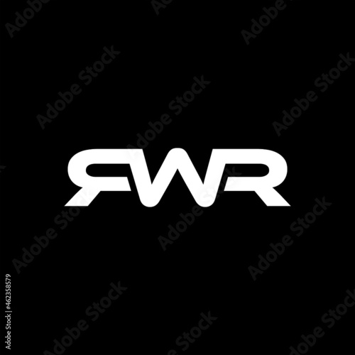 RWR Letter Initial Logo Design Template Vector Illustration