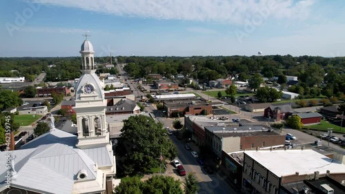 aerial of courthouse in nicholasville kentucky photo