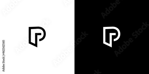 Unique and modern FP logo design