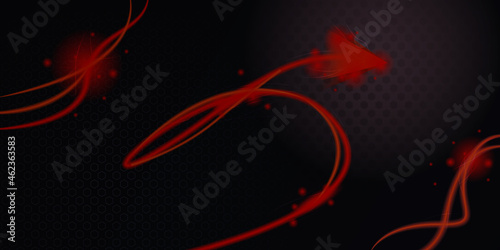 Modern red metallic abstract 3d background with dynamic overlap layers and light decoration