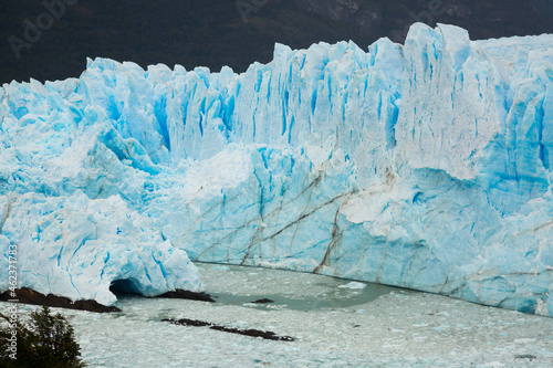 View of glacier Perito Moreno (Glaciar Perito Moreno) located in national park Los Glyacious. Patagonia, Argentina