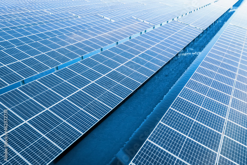 aerial view of clean energy generating station