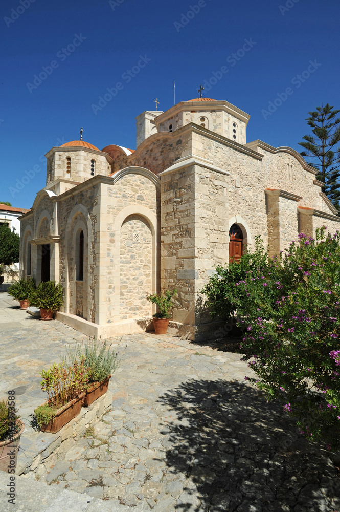 L'église du monastère d'Agarathos à Sampas près de Thrapsano en Crète