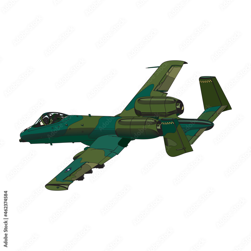 plane vector illustration isolated on a white background in EPS10