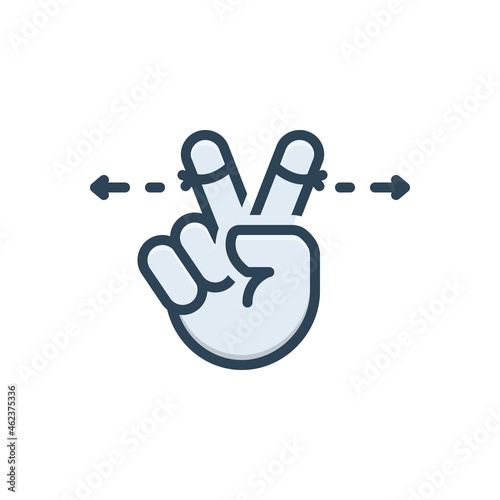 Color illustration icon for spreading