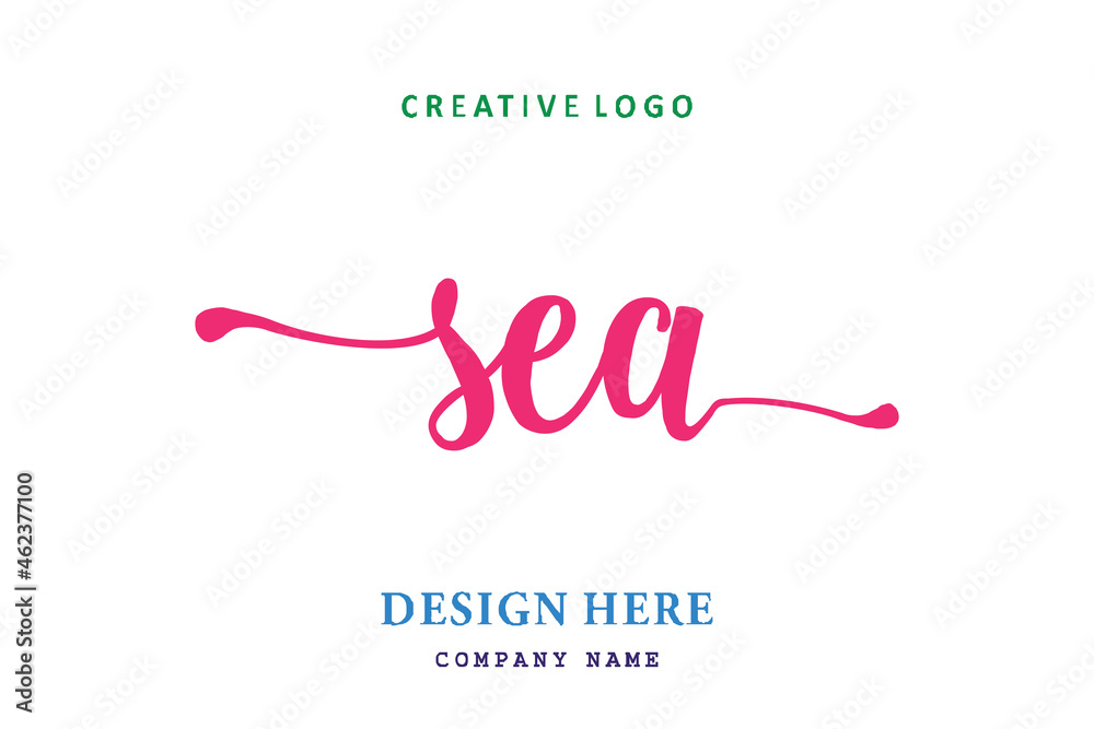 SEA lettering logo is simple, easy to understand and authoritative SEA lettering logo is simple, easy to understand and authoritative