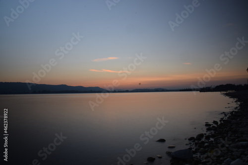 Sonnenuntergang auf der Mettnau in Radolfzell am Bodensee 