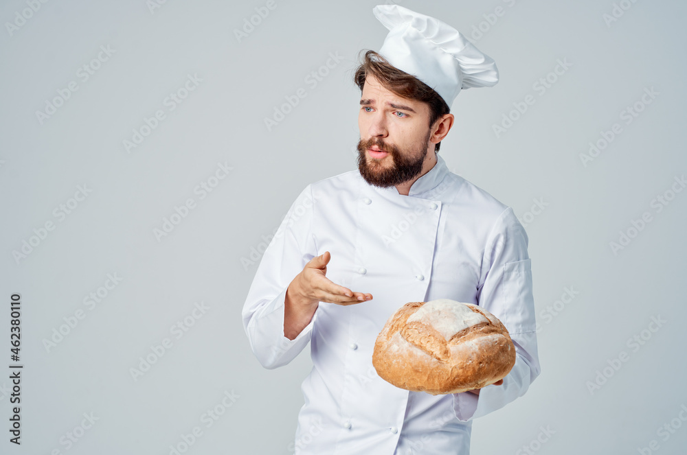 bearded man chef restaurant provision of services Professional emotions bearded man chef restaurant provision of services Professional emotions
