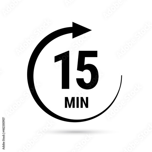 Isolated illustration with timer.