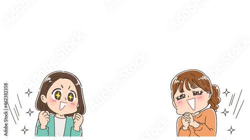女性二人の表情