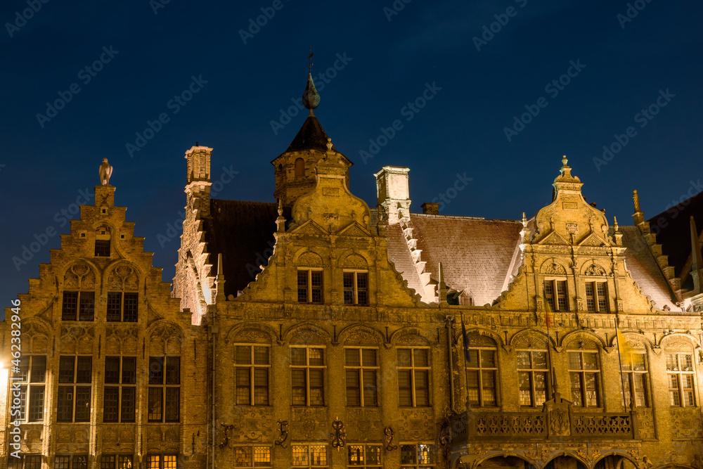 Fototapeta premium Step-gabled houses Belgium