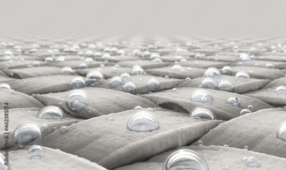 Fototapeta premium Micro Fabric And Water Droplets