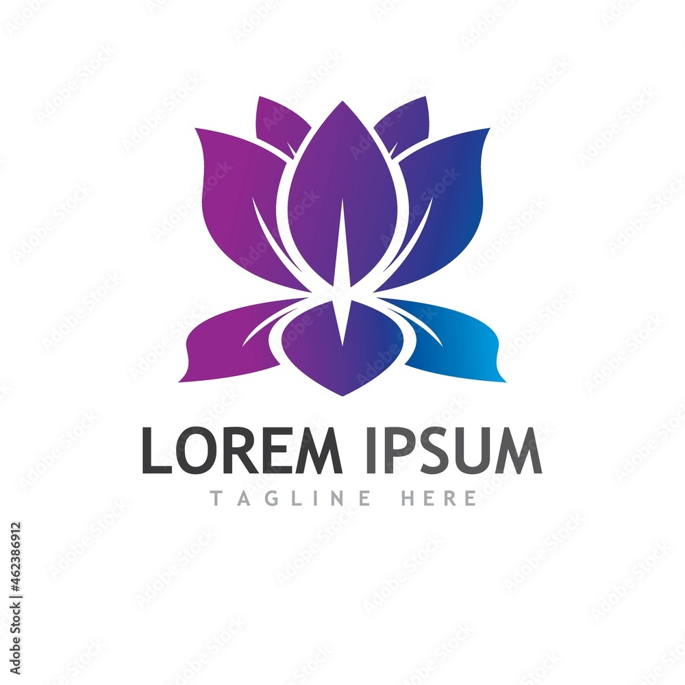 Beauty Vector lotus icon Beauty Vector lotus icon