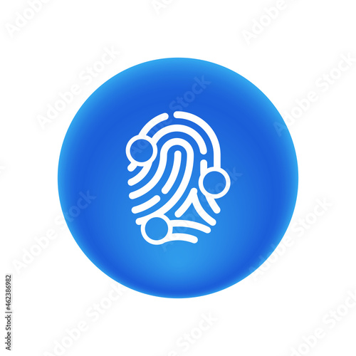 Finger Scaning - Sticker