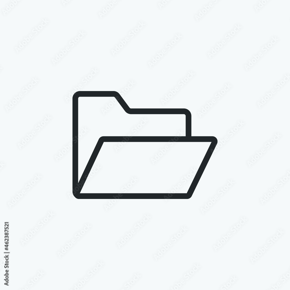 Folder icon. Vector illustration style is flat iconic symbol. Designed for web and app design interfaces. Folder icon. Vector illustration style is flat iconic symbol. Designed for web and app design interfaces.
