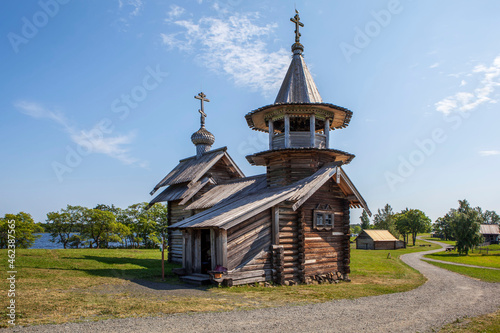 Chapel of the Archangel Michael. Kizhi Island. Republic of Karelia. Russia