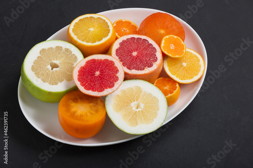 Fresh citrus fruits