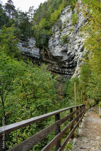 Cascata Hofentol vicino Folgaria in Vallagarina in Trentino